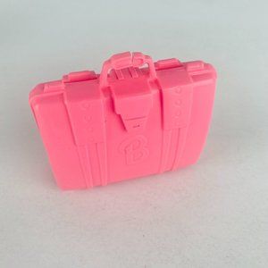 Pink Barbie Doll Travel Suitcase Broken Handle
